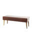 Banc en cuir véritable Casmir