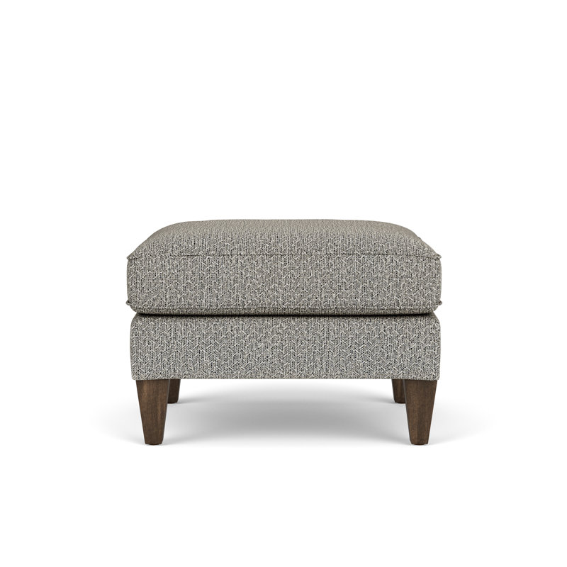 Square Ottoman, Dark Gray Polypropylene/Olefin