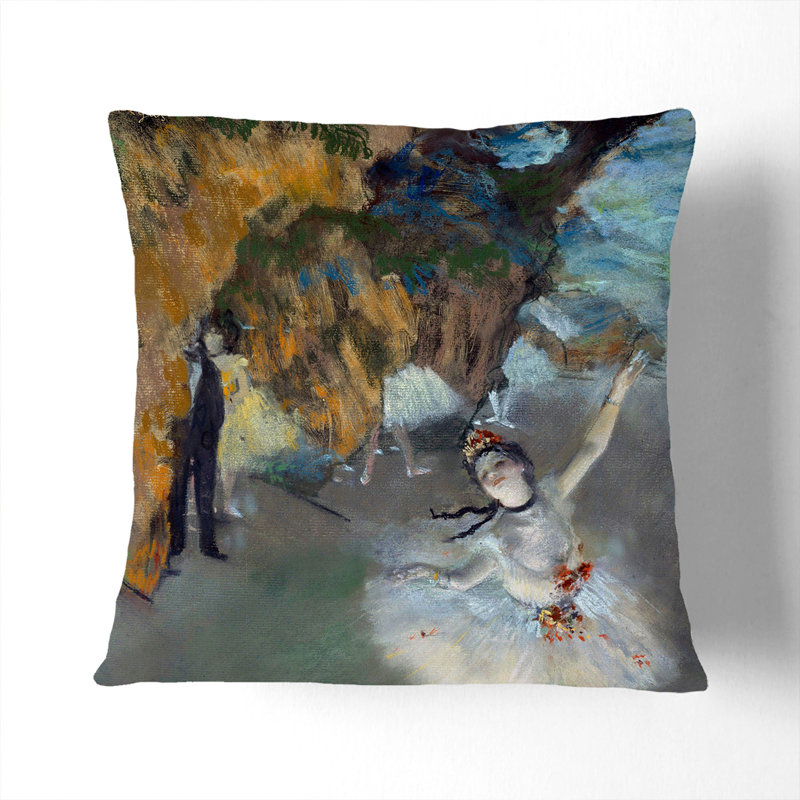 The Star Ballet Ballerina Dancer Scatter Cushion, Black, 40cm H x 40cm W x 15cm D