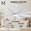 Ariella - Ventilateur de plafond à huit pales - DEL intégrée-103363392-103363391