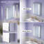 Armoire de salle de bain à miroir encastrée ou à surface pour salle de bain avec tablettes réglables et désembueur-345526748-345526747