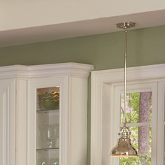 Bravo 1 - Light Single Pendant, 29.2cm H x 34.3cm W x 34.3cm D, Imperial Silver