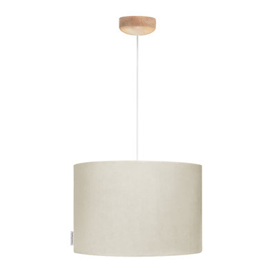 - Light Brown Drum Pendant