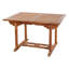 Woehler Rectangular Teak Solid Wood Extendable Outdoor Dining Table - 120 cm W 90 cm D