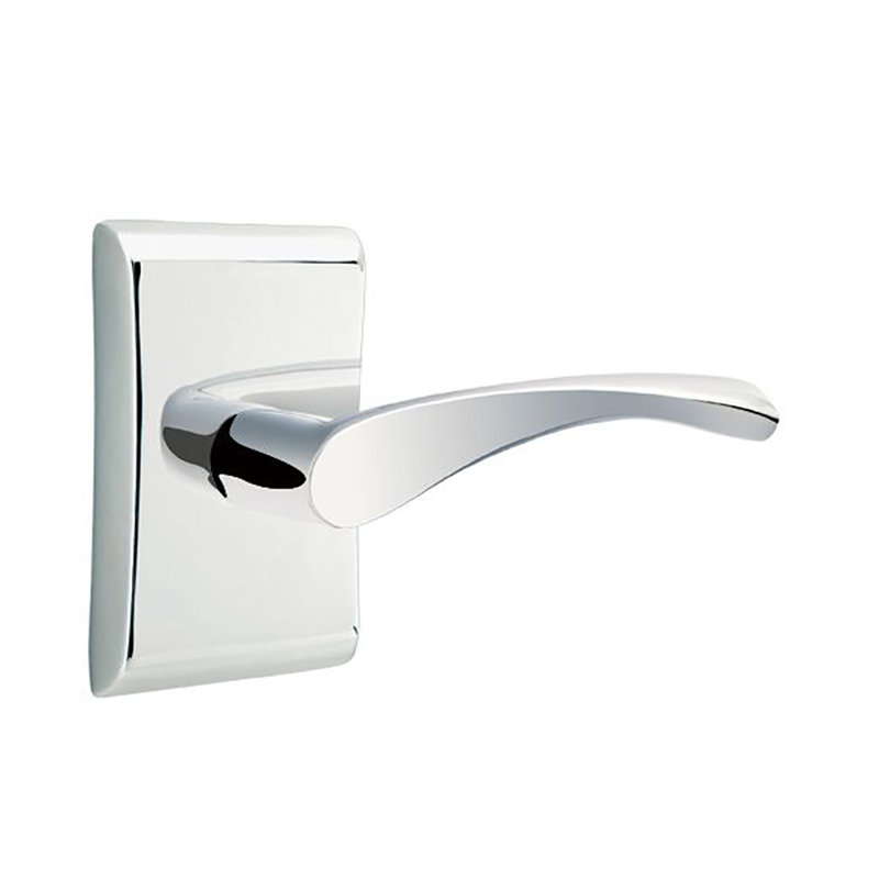Poignée de porte avec rosette Triton, Chrome brillant, Droite