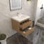 Ensemble de meuble-lavabo mural simple l 24 po Texola-88823373