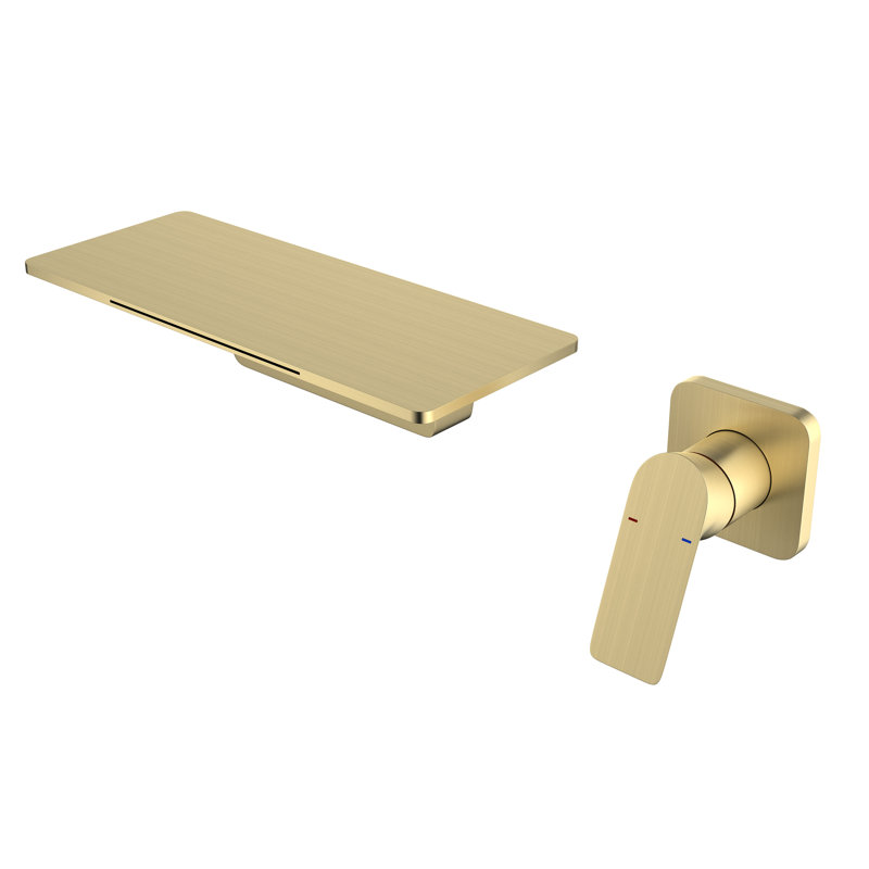 Golden Waterfall Bathroom Sink Faucet - Brass, Soft Water Flow In Gold Quality Advanced Manufacturing, Gold