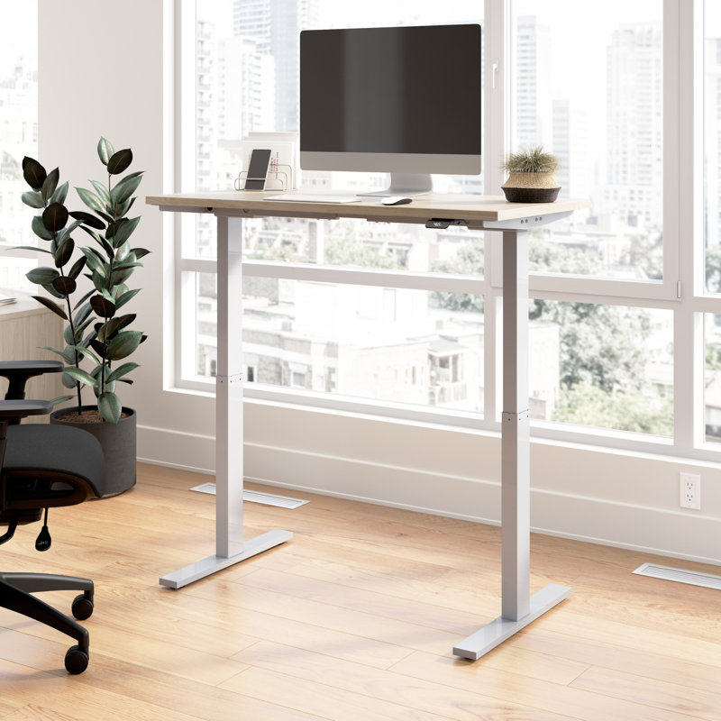 Déplacer le bureau, Gris froid métallique, L 47,6 po x P 23,62 po