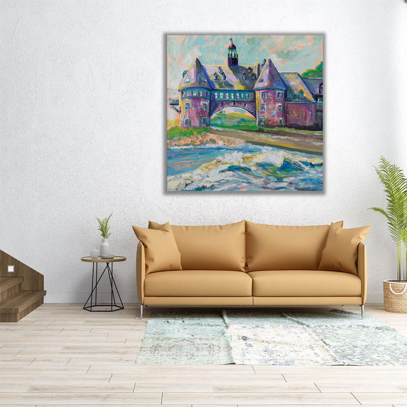 Coastal Towers - reproduction d'art sur toile, H 16 po x l 16 po