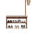 Solid Wood Entryway Bench with Integrated Shoe Rack & Coat Hooks – Angled Side Design-836476756-836476757