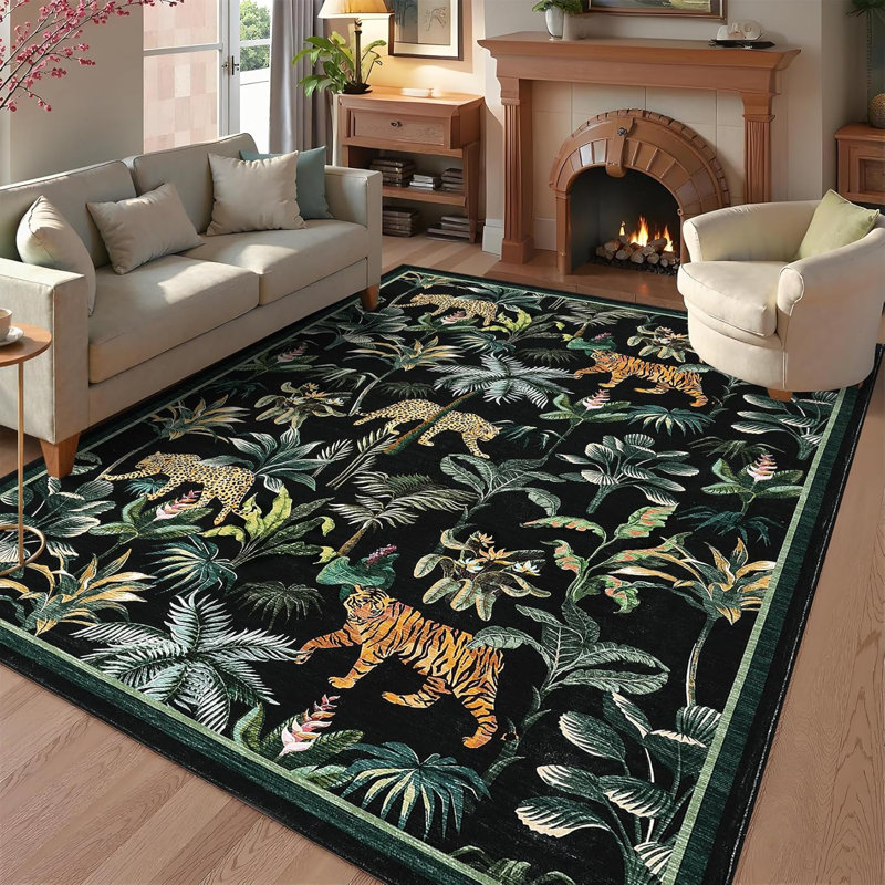 Tapis de couloir lavable Tiger, Rectangle 9 pi x 12 pi