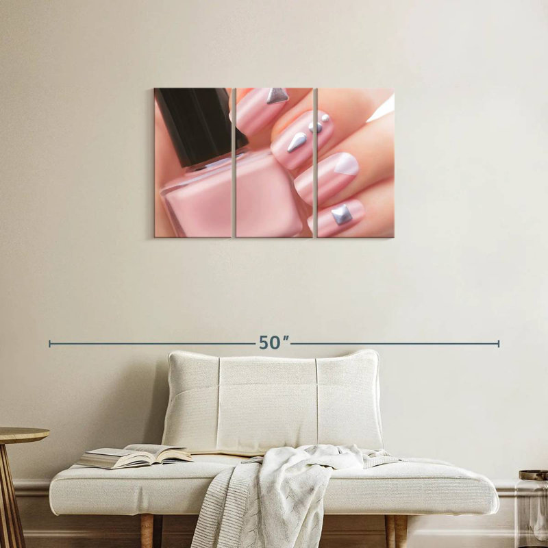  «Pretty Pink Nails», H 20 po x l 33 po