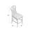 4-Person Rectangular Counter Height Dining Set with Upholstered Chairs