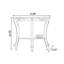 Console demi-cercle Champagne