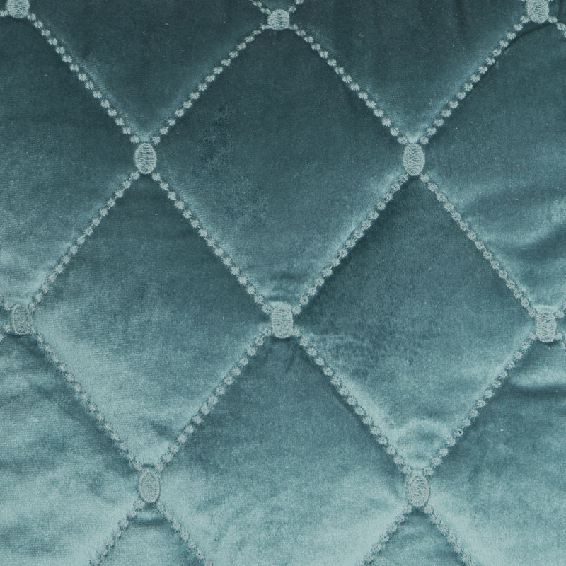 Plumley Polyester Solid Colour Bedspread, Dark Turquoise, W220 x L240cm