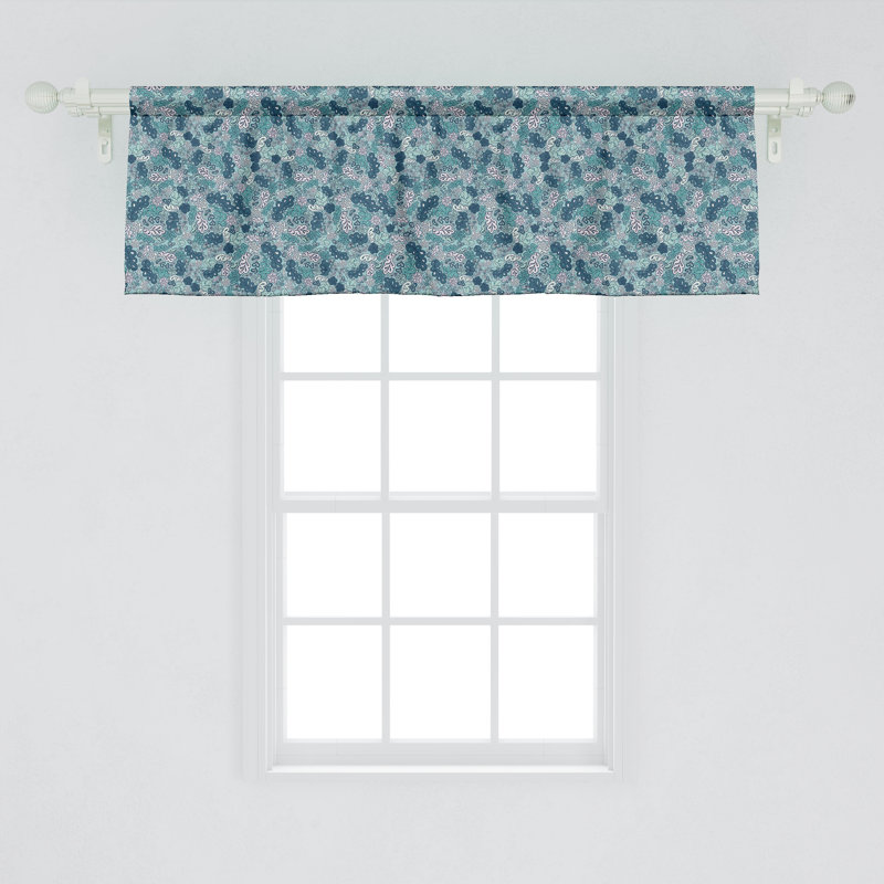 Ensemble de 2 cantonnières à feuilles Ambesonne