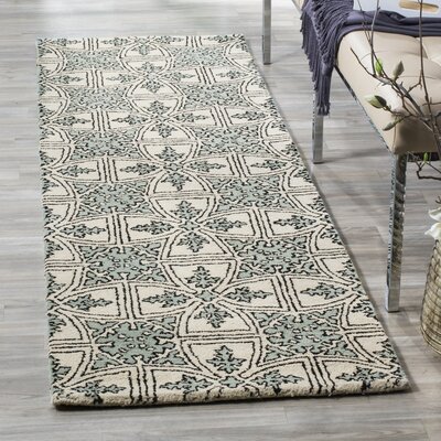 Martelange Handmade Tufted Wool Green Area Rug -  Alcott HillÂ®, AEF9BFC052A043BFBB62F10A2786D10F