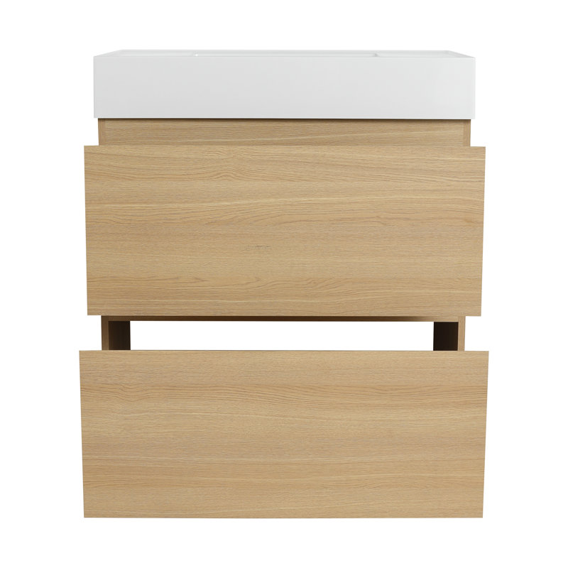 Ensemble de meuble-lavabo avec lavabo simple, 30", Chêne