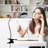 Black Plug-in LED Clip-On Desk Lamp with 5ft Cord, 360° Adjustable Gooseneck, 4000K Cool White, ETL Certified