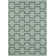 Clavelle Authentic Handmade Green Reversible Geometric Wool Flatweave Indoor Area Rug