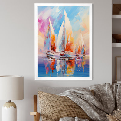 Voiliers abstraits, vents III - bateau à voile, impressions sur toile