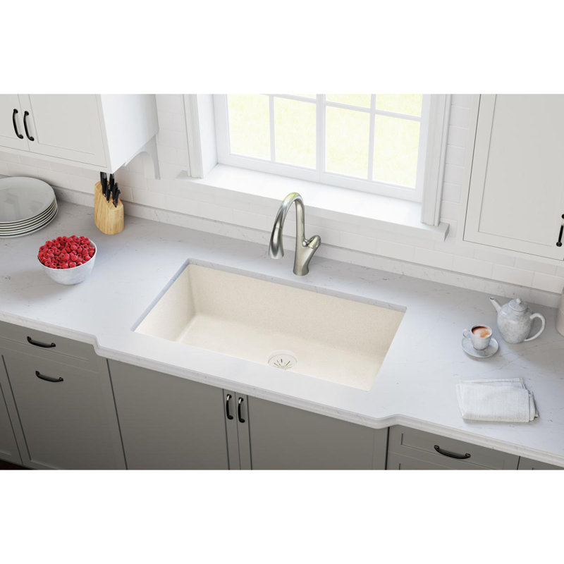 Perfect Removable Basket Strainer Kitchen Sink Drain, Parchment