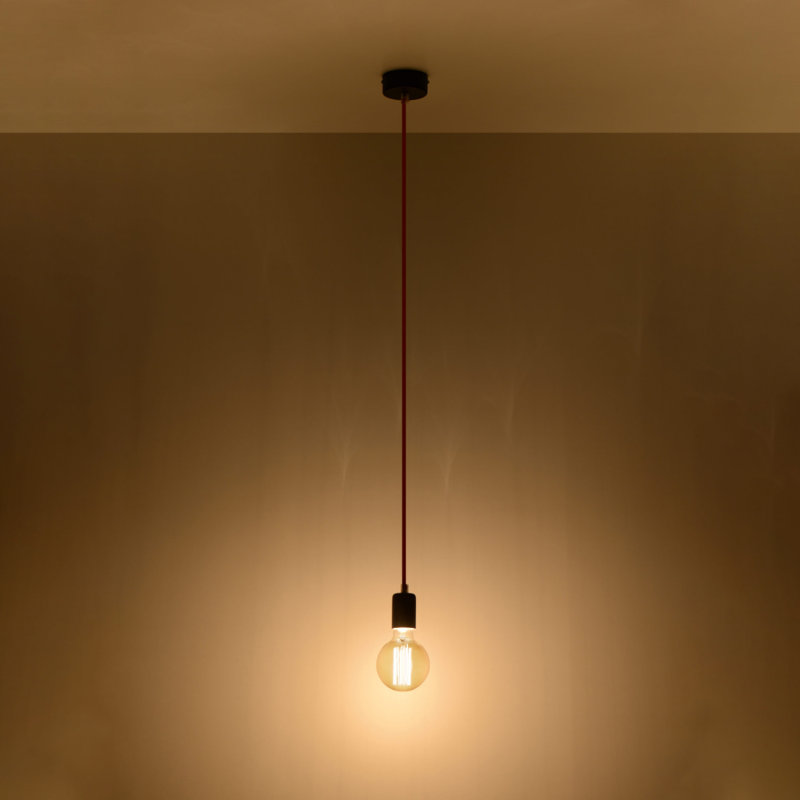 1 - Light White Bulb Pendant