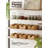 Water Hyacinth Storage Baskets Set Of 6, Handwoven Natural Wicker Organizer Bins With Carrying Handles, Sturdy Rectangular Laundry And Home Decor Baskets For Shelves And Organization