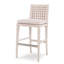 Caribe Upholstered Stool with Solid Wood Frame-51383282-51383283