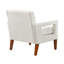 Mobilier 2 pièces beige en chenille rembourré pour le salon, conception moderne, ressorts ensachés et coussins de siège réversibles, pièce de pieds en bois massif avec tissu, pieds en noyer, housses amovibles, 3