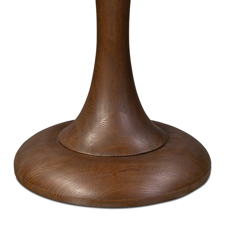 Eastman Round Oak Pedestal Dining Table