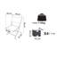 Morpeth Fabric Patio Folding Chair Folding Chair-82962323
