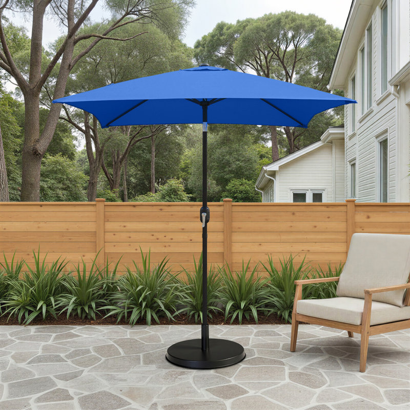 Parasol de marché carré 6,5 pi Tempo, Bleu