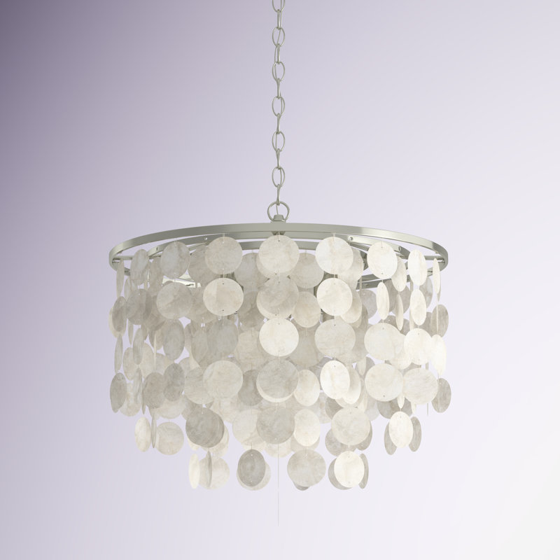 Icarus 3 - Light Dimmable Tiered Chandelier, Satin Nickel