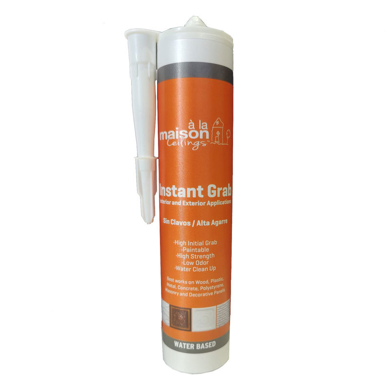 Instant Grab - Ceiling Tile, Wall Panel and Crown Molding Water Based Adhesive