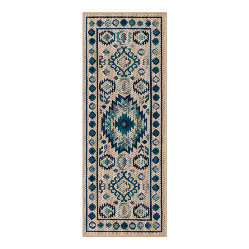 Tapis intérieur / extérieur Marlenia Marlenia, Tapis de couloir 2 pi x 5 pi 1 po