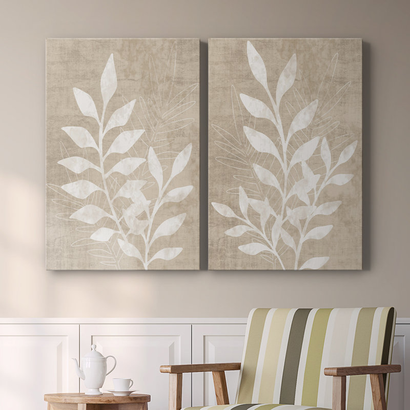 Toile tendue avec châssis Foliage Retreat I-Premium - prête à être accrochée, H 48 po x l 64 po