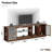 Kruszewski 70Inch LED TV Stand for 75inch TVs, TV Console with Storage, Media Console with Adjustable Shelf