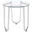Ensemble de tables basses chromées 2 pièces