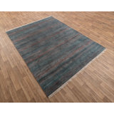 Contemporary One-of-a-Kind Rectangle 7'11" X 10' Hand Knotted Area Rug