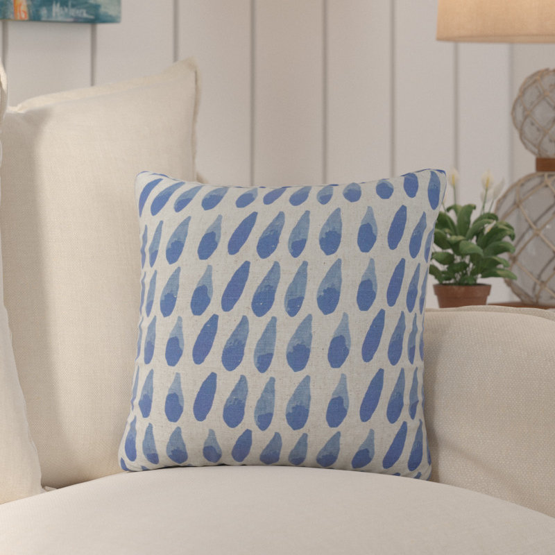 Watercolor Drop Throw Pillow, 20" H x 20" W x 8" D