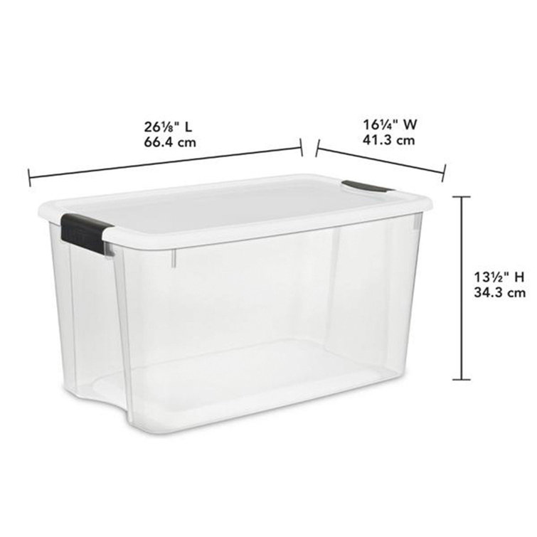 Sterilite 70 and 30 Quart Ultra Latch Storage Container Box and