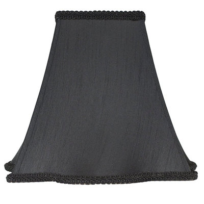 Abat-jour cloche en soie / shantung (araignée)