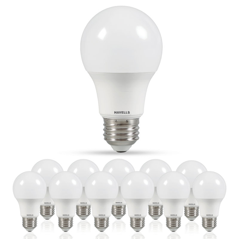 Havells Adore A19 Dimmable LED Light Bulbs, 9W (60W Equivalent), 810 Lumens, E26 Base, Energy Saving, Instant Brightness, 15,000 Hour Lifespan, 5000K-Daylight White, Value Pack 12
