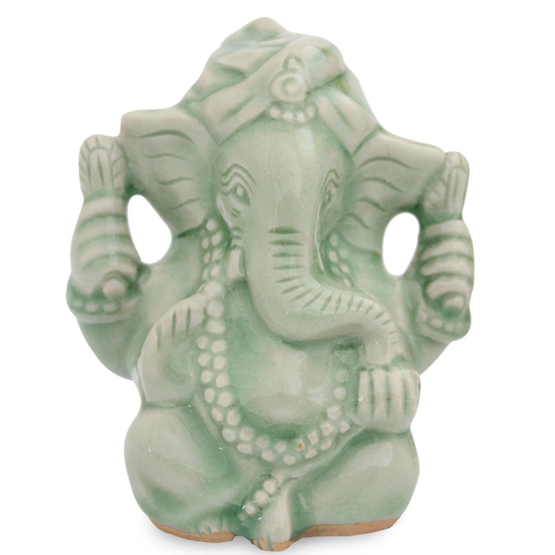 Figurine en céramique fidèle elayanti celadon Calida