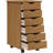 Jennarae MOSS 6-Drawer Chest with Wheels, Solid Pinewood-152338195