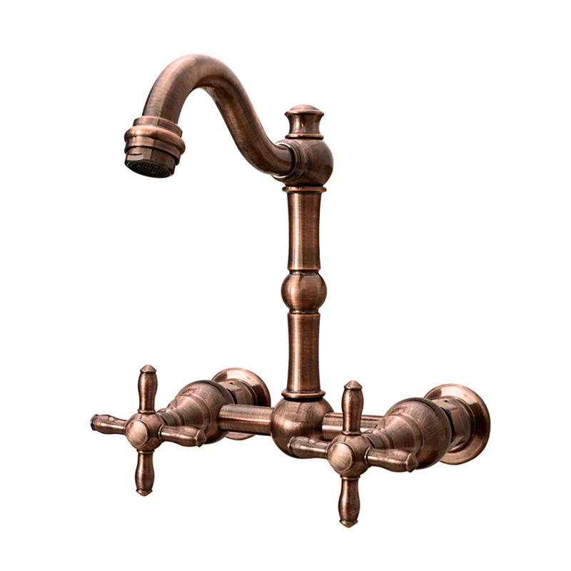 2-handle Bathroom Faucet, Antique Copper