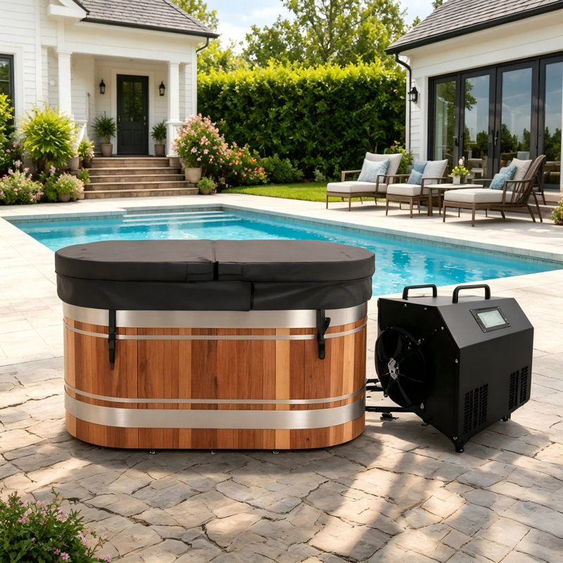 Baignoire en U en forme de U en forme de cèdre rouge pour bain de glace