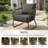 Outdoor Chair Cushions, 24" X 23" High-Density Foam Deep Seat Patio Cushions With Olefin Fabric & Removable Zipper Cover, Outdoor Furniture Replacement Cushions Set Of 3 For Chair Sofa Couch-590594312