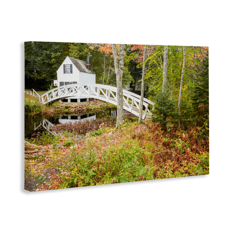 Toile Bar Harbor Town Bridge, design par Jon Evan, H 16 po x l 24 po